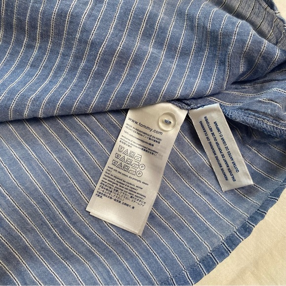 Tommy Hilfiger Off the Shoulder Top with Pom Poms size XXS - Picture 4 of 7